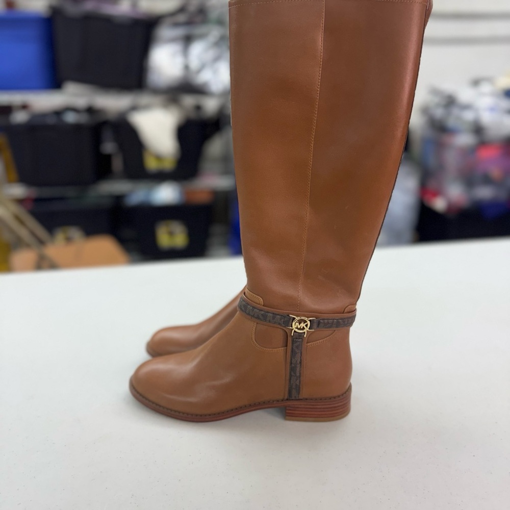 Michael Kors Brown Leather Heeled Boots